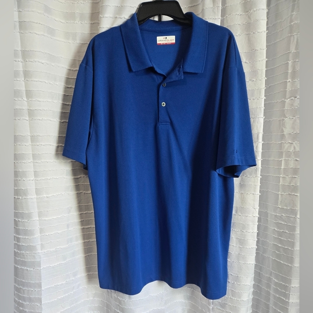 3/$10 Grand Slam Men's Blue Polo Shirt